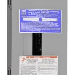 Square D Homeline 70 Amp 2-Space 4-Circuit Indoor Flush Mount Main Lug Load Center w/Cover