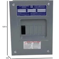 Square D Homeline 100 Amp 6-Space 12-Circuit Indoor Flush Mount Main Lug Load Center w/Cover No Door -Home Improvement Sales Shop 2501060 1 1