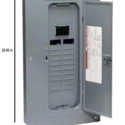 Square D Homeline 100 Amp 20-Space 40-Circuit Indoor Main Breaker Plug-On Neutral Load Center w/Cover - Value Pack -Home Improvement Sales Shop 2501581 1 1