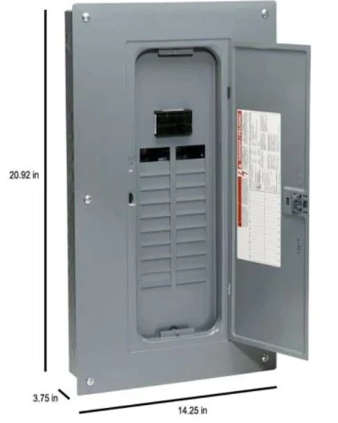 Square D Homeline 100 Amp 20-Space 40-Circuit Indoor Main Breaker Qwik-Grip Plug-On Neutral Load Center w/Cover - Value Pack 4 Square D Homeline 100 Amp 20-Space 40-Circuit Indoor Main Breaker Qwik-Grip Plug-On Neutral Load Center w/Cover - Value Pack - Image 2