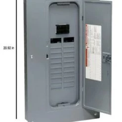 Square D Homeline 100 Amp 20-Space 40-Circuit Indoor Main Breaker Qwik-Grip Plug-On Neutral Load Center w/Cover - Value Pack -Home Improvement Sales Shop 2501583 1