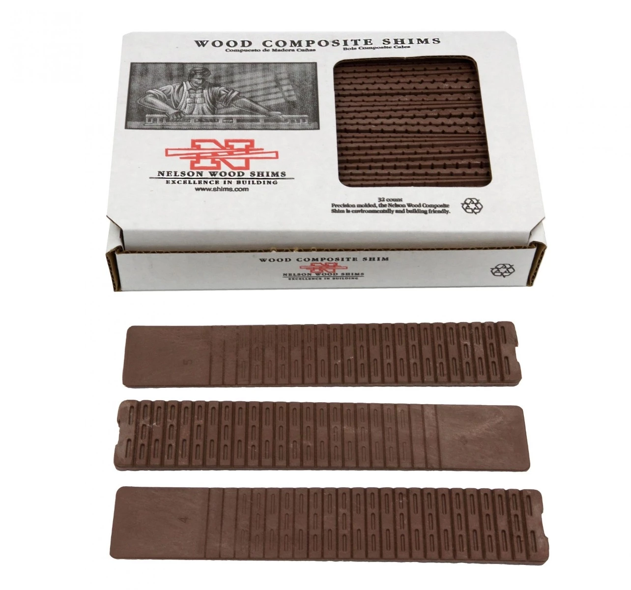 Nelson Shims 8″ Composite Shim – 32 pack 3 Nelson Shims 8″ Composite Shim – 32 pack