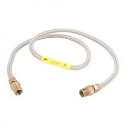 LDR Industries 48" Stainless Steel Gas Connector 1/2"OD, 1/2"F x 1/2"M