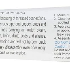 Plumb Pak Pipe Joint Compound - 2 oz. 6 Plumb Pak Pipe Joint Compound - 2 oz. -Home Improvement Sales Shop 270333 2
