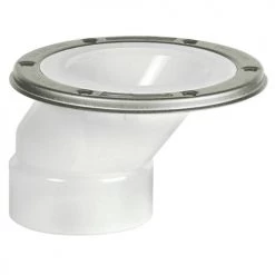 Sioux Chief PVC Offset Closet Flange, 4" x 3"
