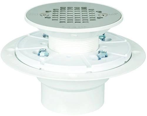 Sioux Chief 2" PVC Shower Pan Drain w/ Stainless Steel Strainer 3 Sioux Chief 2" PVC Shower Pan Drain w/ Stainless Steel Strainer