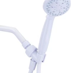 Homewerks LDR 3 Function White Handheld Shower W/ Hose & Shower Mount
