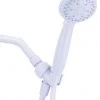 Homewerks LDR 3 Function White Handheld Shower W/ Hose & Shower Mount -Home Improvement Sales Shop 28800143