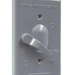 Hubbell Bell 1-Gang Weatherproof Lever Switch Cover -Home Improvement Sales Shop 2960002 3