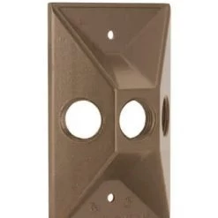 Hubbell 1-Gang Weatherproof Cluster Cover, Three Threaded Outlets 6 Hubbell 1-Gang Weatherproof Cluster Cover, Three Threaded Outlets -Home Improvement Sales Shop 2960067