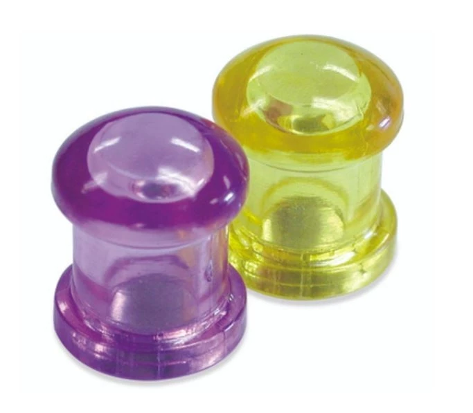 Master Magnetics Purple/Yellow Round Magnetic Push Pin (10-Pack) 3 Master Magnetics Purple/Yellow Round Magnetic Push Pin (10-Pack)