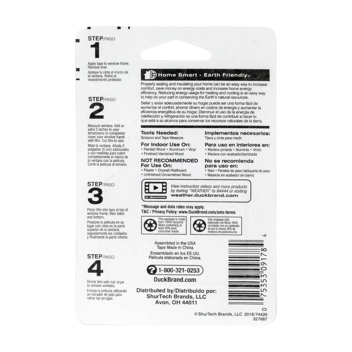 ShurTech Duck® Brand Double-Sided Window Kit Tape - Indoor, .25 in. x 24 ft. 4 ShurTech Duck® Brand Double-Sided Window Kit Tape - Indoor, .25 in. x 24 ft. - Image 2