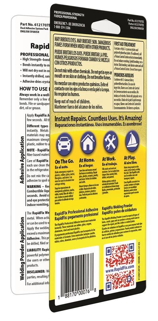 RapidFix Hardware Dual Adhesive System, 10 ML 4 RapidFix Hardware Dual Adhesive System, 10 ML - Image 2