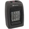 Comfort Zone Ceramic Electric Portable Space Heater, Black