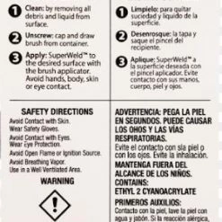 J-B Weld Super Weld 6 gram brush bottle -Home Improvement Sales Shop 33106 2