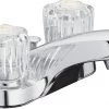 Homewerks Aqua Vista Two Handle Bathroom Sink Faucet, Polished Chrome with Acrylic Round Knobs 1 Homewerks Aqua Vista Two Handle Bathroom Sink Faucet, Polished Chrome with Acrylic Round Knobs -Home Improvement Sales Shop 33130006