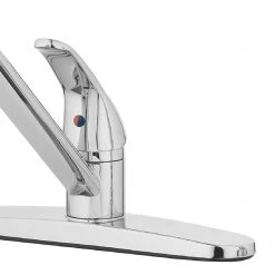 Homewerks Aqua Vista Kitchen Sink Faucet with Side Spray, Polished Chrome Single Handle