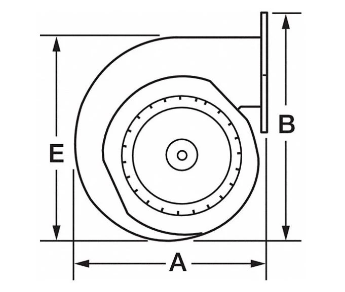 Dayton 1TDN7 OEM Blower – Wheel Diameter 3 in 4 Dayton 1TDN7 OEM Blower – Wheel Diameter 3 in - Image 2