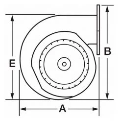 Dayton 1TDT2 OEM Blower - Wheel Diameter 6 1/4 in -Home Improvement Sales Shop 3320062 2 2