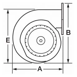 Dayton 1TDR3 OEM Blower – Wheel Diameter 5 1/8 in -Home Improvement Sales Shop 3320075 2 2