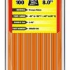 ProTie 8" Orange Standard Duty Cable Tie, 100 Pack 1 ProTie 8" Orange Standard Duty Cable Tie, 100 Pack -Home Improvement Sales Shop 33280010