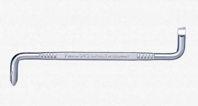 Felo 6.5mm Slotted & No. 2 Phillips Offset Screwdriver 3 Felo 6.5mm Slotted & No. 2 Phillips Offset Screwdriver