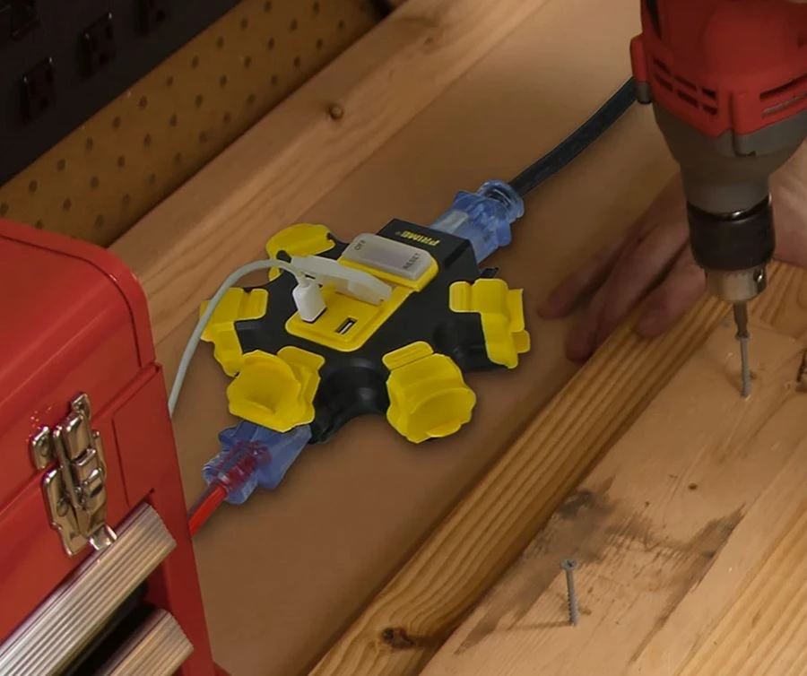 Prime 5-Outlet Power Hub w/2-Port 3.4AMP USB Charger 4 Prime 5-Outlet Power Hub w/2-Port 3.4AMP USB Charger - Image 2