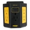 Prime 5-Outlet Workshop Tap w/2-Port 3.4A USB Charger -Home Improvement Sales Shop 34750002