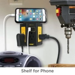 Prime 5-Outlet Workshop Tap w/2-Port 3.4A USB Charger 5 Prime 5-Outlet Workshop Tap w/2-Port 3.4A USB Charger -Home Improvement Sales Shop 34750002 1 1