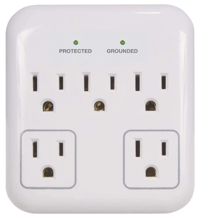 Prime Wire 5-Outlet Small Appliance Appliance Surge Protector, White 3 Prime Wire 5-Outlet Small Appliance Appliance Surge Protector, White