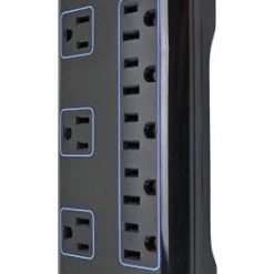 Prime Wire 8-Outlet Premium Electronics Surge Protector with 14/3 SJT 6-Ft. Cord, Black 5 Prime Wire 8-Outlet Premium Electronics Surge Protector with 14/3 SJT 6-Ft. Cord, Black -Home Improvement Sales Shop 34750148 1