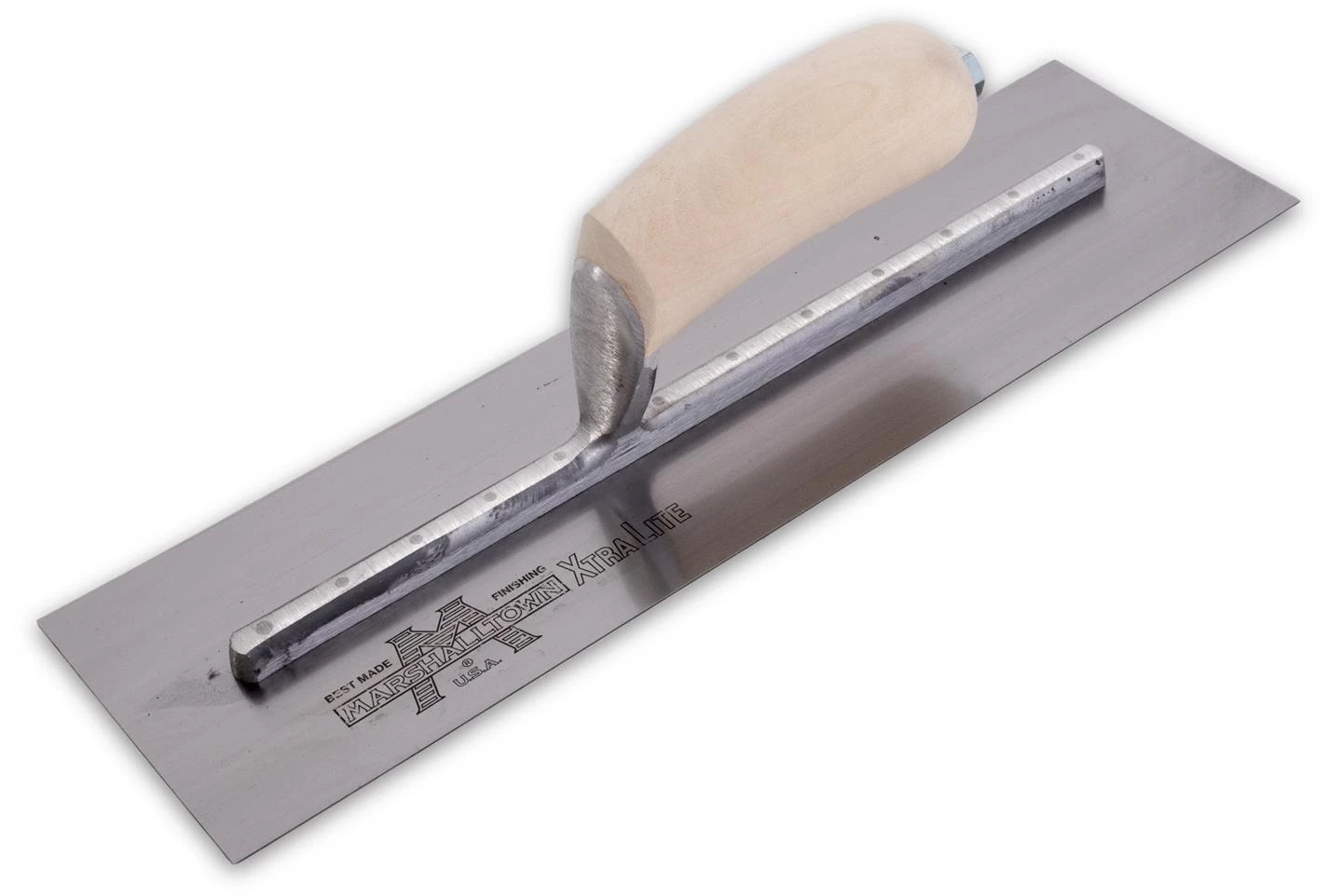 Marshalltown 14" x 4" Finishing Trowel Curved Wood Handle 3 Marshalltown 14" x 4" Finishing Trowel Curved Wood Handle