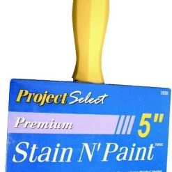 Linzer 3550-5 Project Select White Bristle & Polyester Blend Stain N Paint Brush - 5 Inch