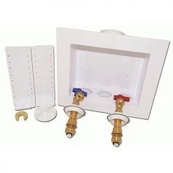 The Quadtro® Push Connect Washing Machine Outlet Box by Oatey