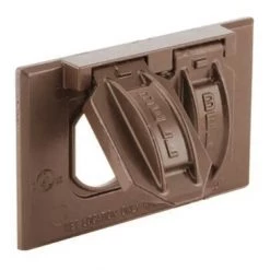 Hubbell 1-Gang Horizontal Weatherproof Duplex Cover 7 Hubbell 1-Gang Horizontal Weatherproof Duplex Cover -Home Improvement Sales Shop 36870107