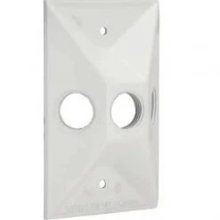 Hubbell 1-Gang Weatherproof Cluster Cover, Three Threaded Outlets 7 Hubbell 1-Gang Weatherproof Cluster Cover, Three Threaded Outlets -Home Improvement Sales Shop 36870110