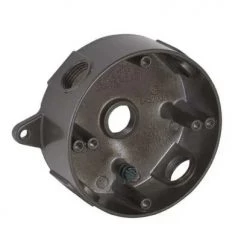 Hubbell Round Weatherproof Box with Five 1/2 in. Threaded Outlets -Home Improvement Sales Shop 36870165