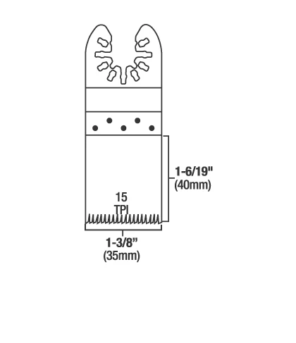 Genesis 1-3/8" Precision Flush Cut Blade 5 Genesis 1-3/8" Precision Flush Cut Blade - Image 3