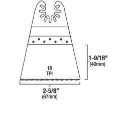 Genesis 2-5/8" Wide Flush Cut Blade 7 Genesis 2-5/8" Wide Flush Cut Blade -Home Improvement Sales Shop 37750067 3