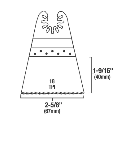 Genesis 2-5/8" Wide Flush Cut Blade 5 Genesis 2-5/8" Wide Flush Cut Blade - Image 3