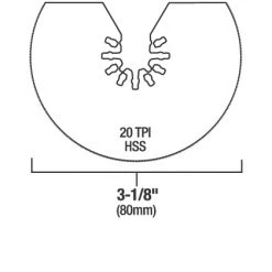 Genesis 3-1/8" HSS Segmented Saw Blade 7 Genesis 3-1/8" HSS Segmented Saw Blade -Home Improvement Sales Shop 37750070 3