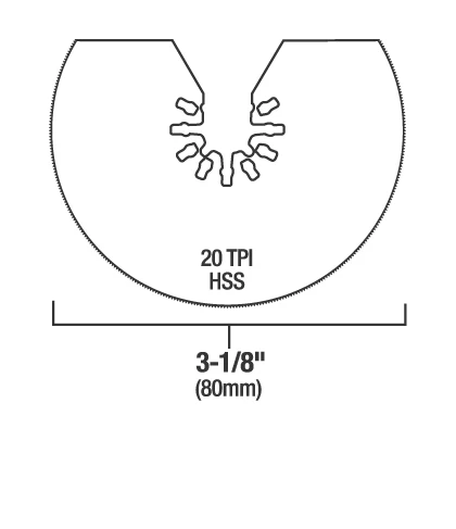 Genesis 3-1/8" HSS Segmented Saw Blade 5 Genesis 3-1/8" HSS Segmented Saw Blade - Image 3