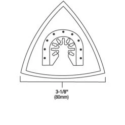 Genesis 3-1/8" Hook & Loop Backing Pad -Home Improvement Sales Shop 37750075 3