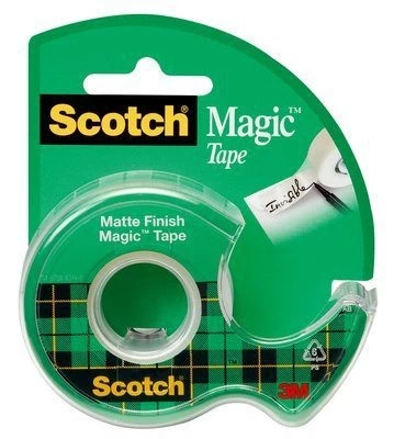 Scotch® Magic™ Tape Dispensered Rolls - 3/4" x 300" 3 Scotch® Magic™ Tape Dispensered Rolls - 3/4" x 300"