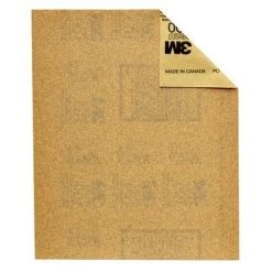 3M Aluminum Oxide Sandpaper - 3 2/3in x 9in - 6/Pk