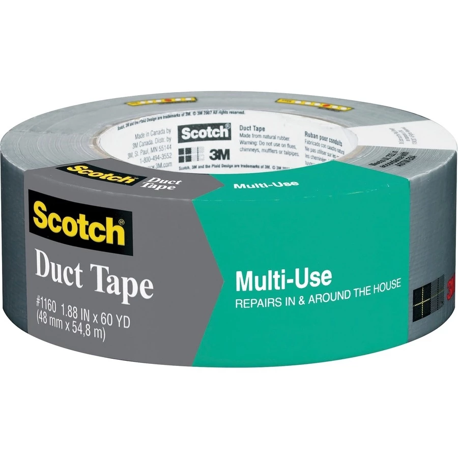 3M Scotch Multi-Use Duct Tape 1.88" x 60 yd, Gray 3 3M Scotch Multi-Use Duct Tape 1.88" x 60 yd, Gray
