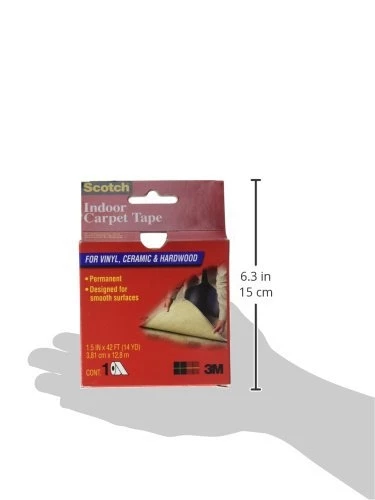 3M Scotch General Purpose Carpet Tape - 1 1/2" x 42' 4 3M Scotch General Purpose Carpet Tape - 1 1/2" x 42' - Image 2