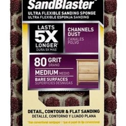 3M SandBlaster Ultra Flexible Medium Sanding Sponge, 4-1/2″ x 2-1/2″ x 1″ -Home Improvement Sales Shop 3790988 80 1