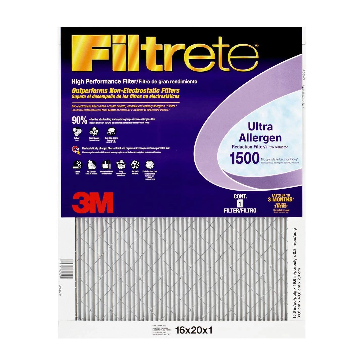 3M Filtrete Ultra Allergen Air Filter 3 3M Filtrete Ultra Allergen Air Filter
