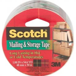 3M Clear Scotch Super Packaging Tape - 2" x 55 Yds